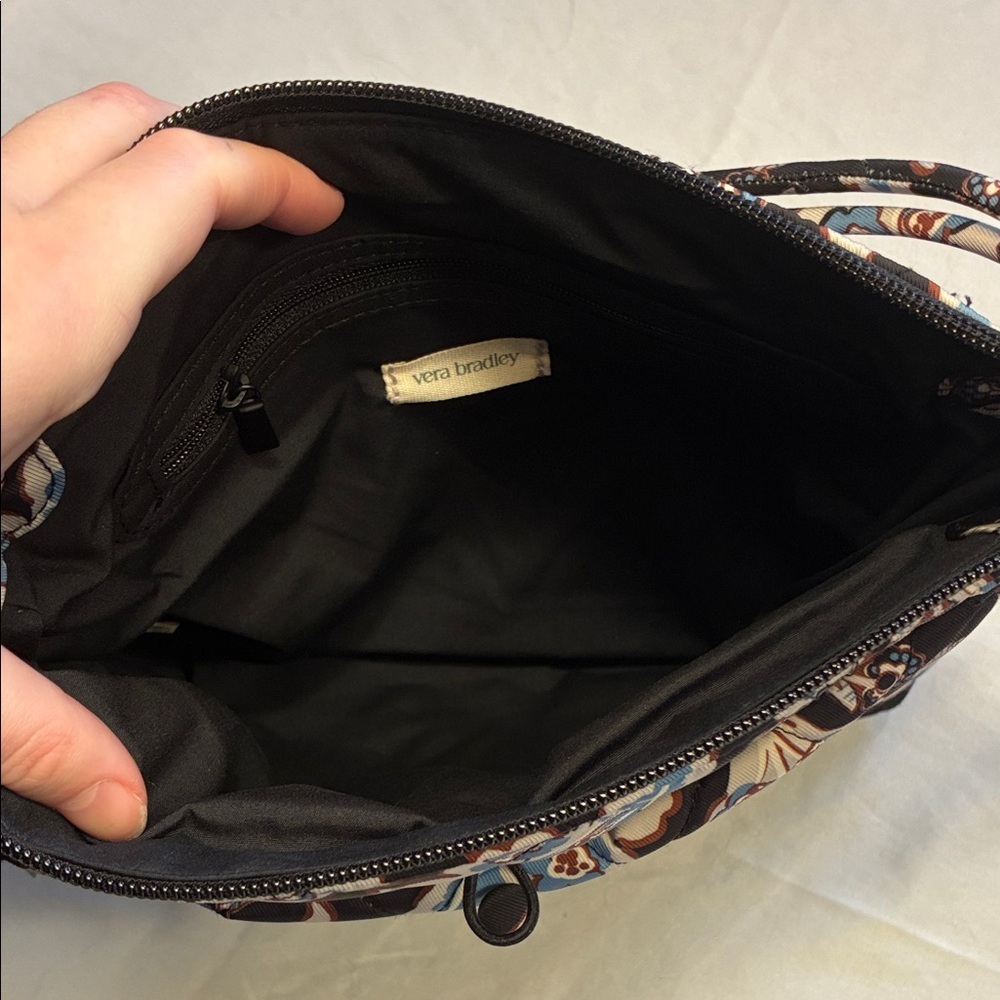 Vera Bradley NWT Original Hipster Light Blue Floral Quilted Crossbody Bag - Picture 15 of 16